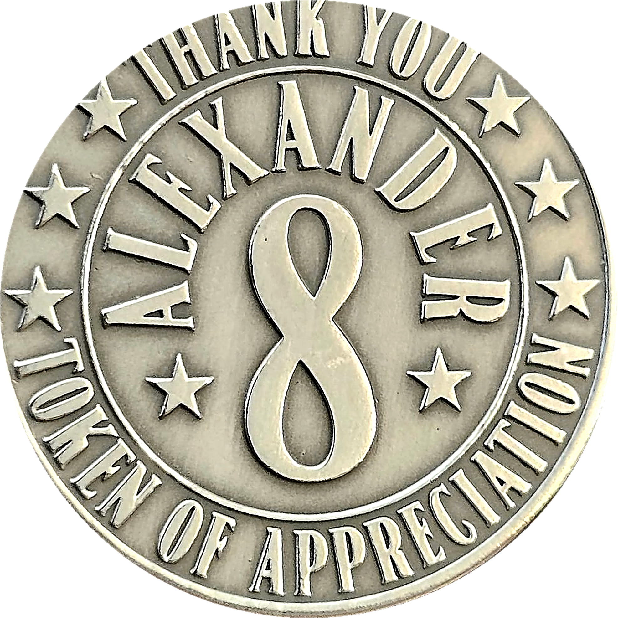Alexander 8 token of appreciation